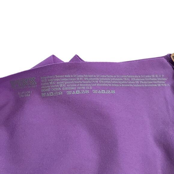 Victoria's Secret Pink NWT Purple Boyshort/Boxer Panties Women Various - Picture 6 of 6